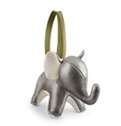 Elephant Chrome Christmas Ornament.