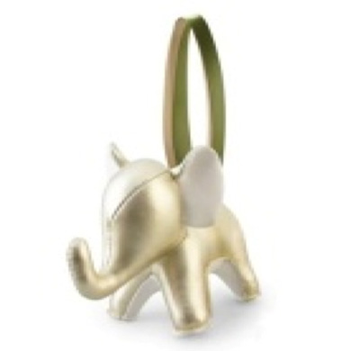 The Elephant Gold Christmas Ornament.