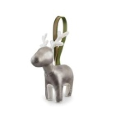 The Reindeer Miyo Chrome Christmas Ornament.
